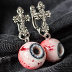 The Ashen Cross — Bloodshot Iris Drop Earring - Awhisker