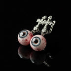 The Ashen Cross — Bloodshot Iris Drop Earring - Awhisker