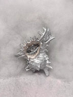 The Conch Eye — Moonwhite Silver Shell Ocular Relic - Awhisker