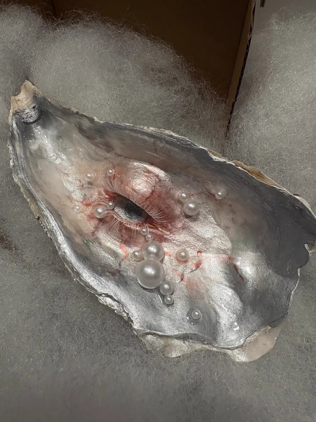 The Lover's Eye — Oyster Shell Ocular Sculpture - Awhisker