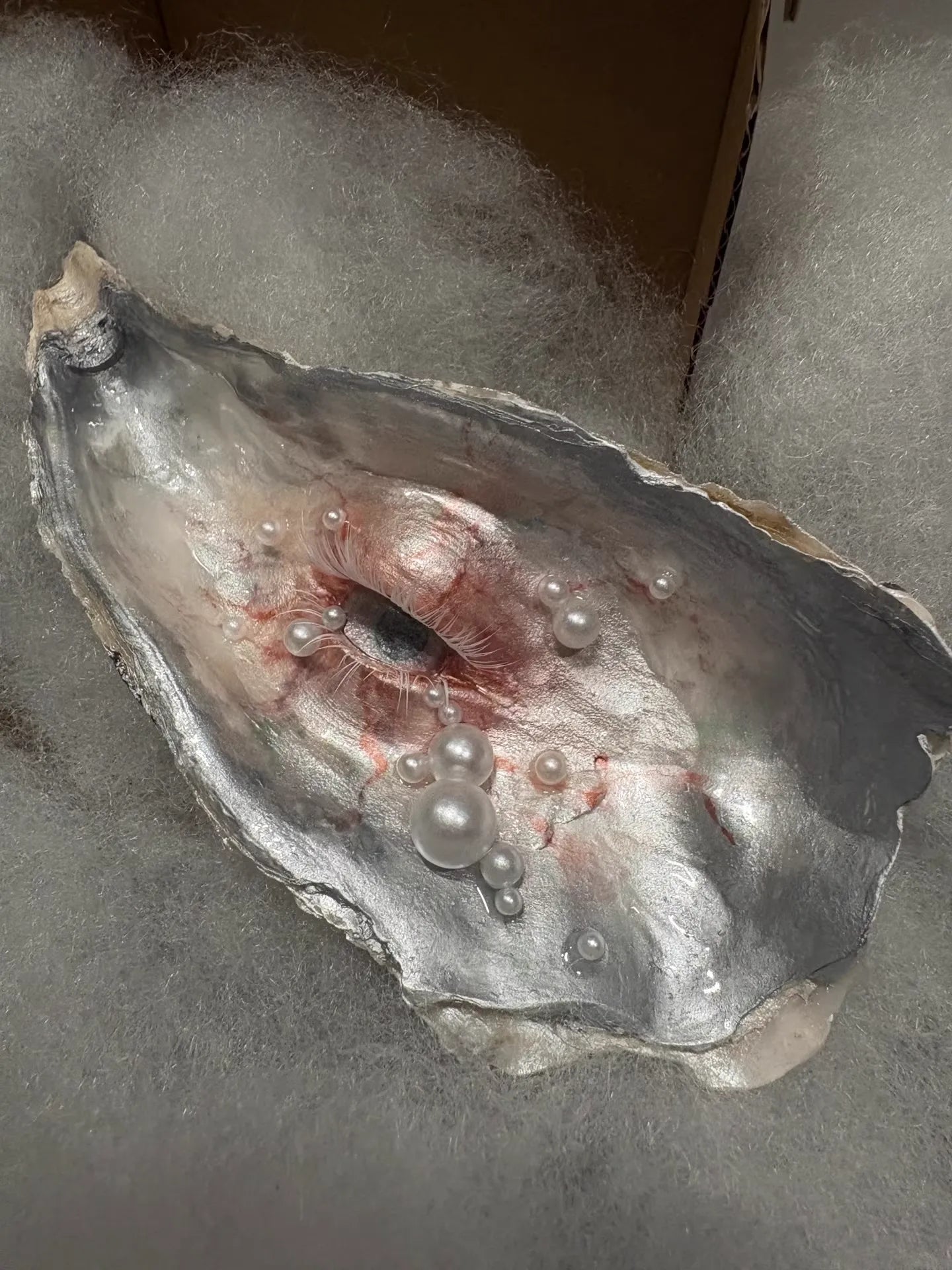 The Lover's Eye — Oyster Shell Ocular Sculpture - Awhisker