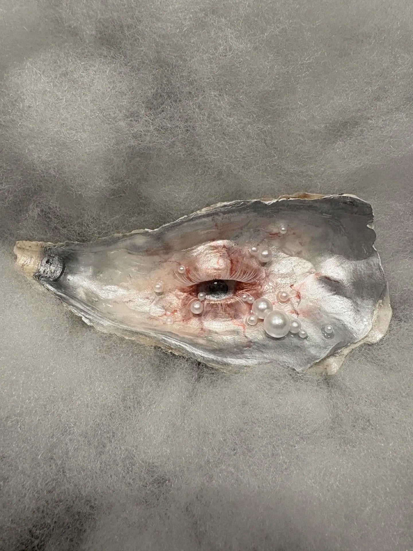 The Lover's Eye — Oyster Shell Ocular Sculpture - Awhisker