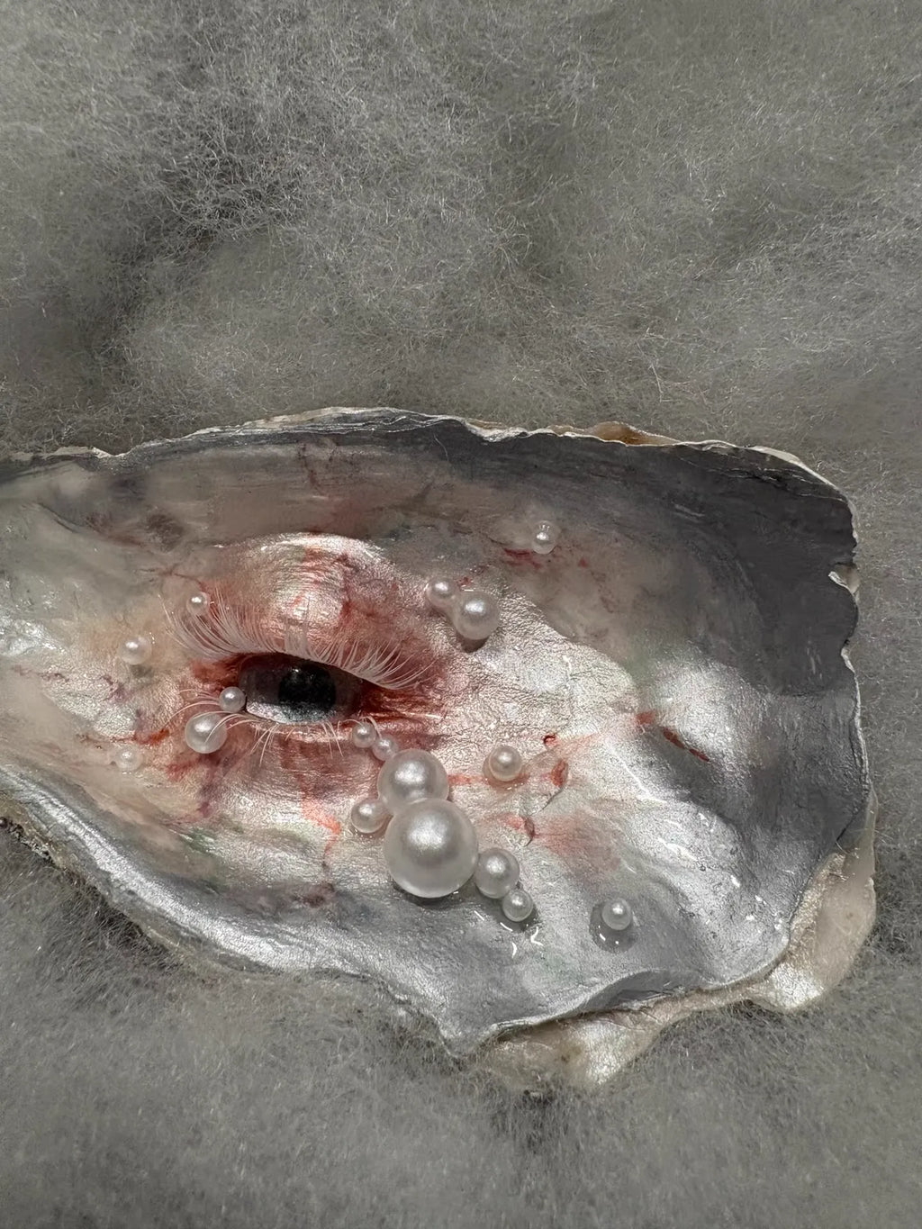 The Lover's Eye — Oyster Shell Ocular Sculpture - Awhisker