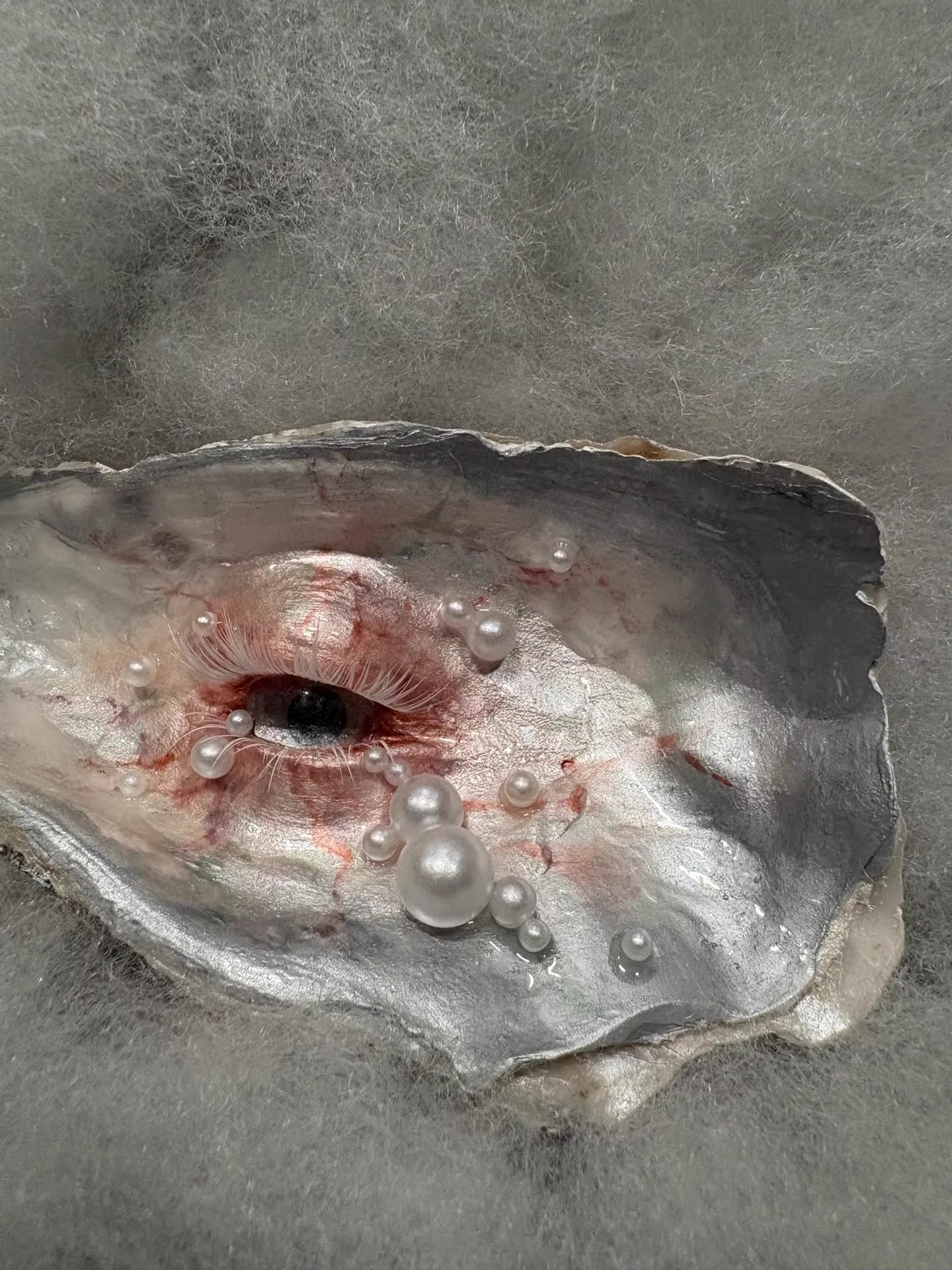 The Lover's Eye — Oyster Shell Ocular Sculpture - Awhisker