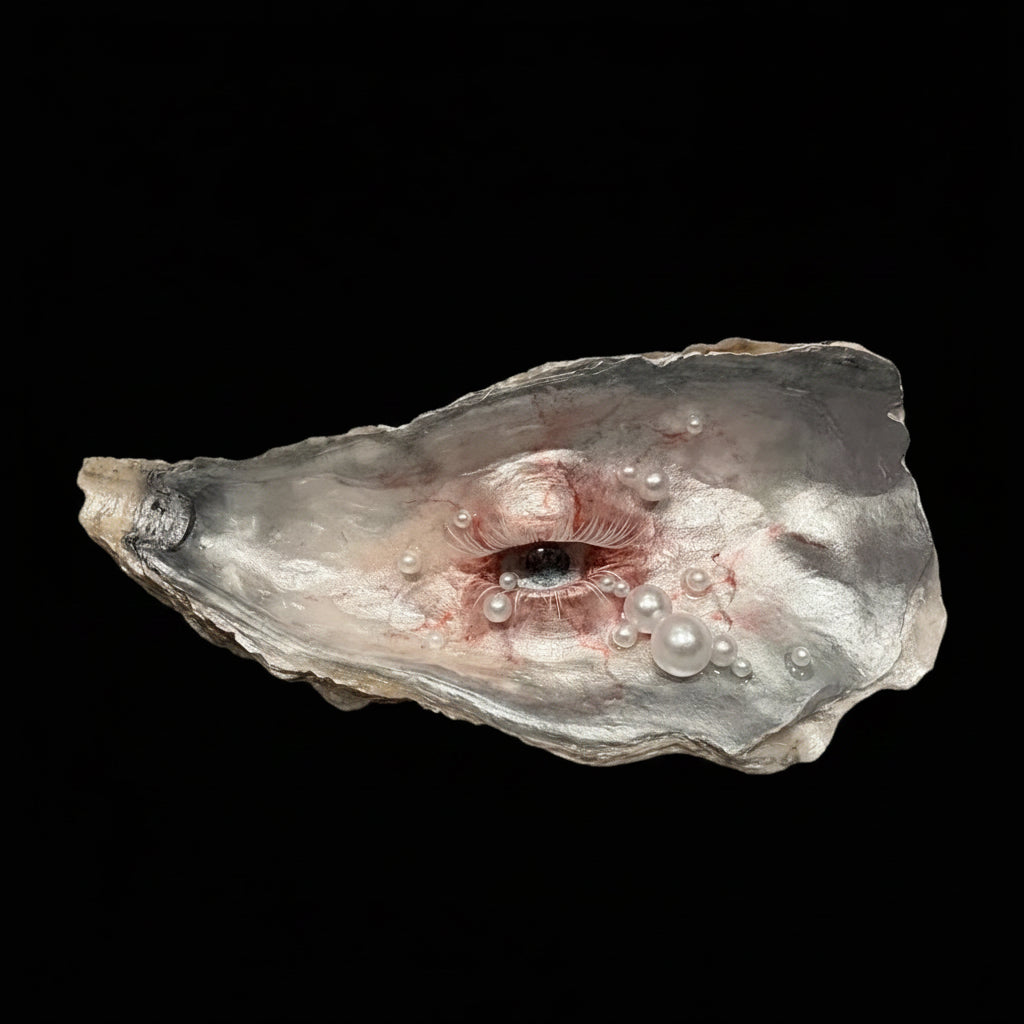 The Lover's Eye — Oyster Shell Ocular Sculpture - Awhisker