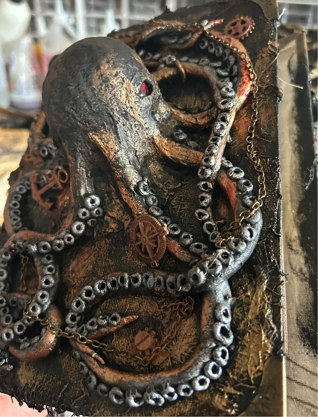 The Necronomicon Grimoire — Cthulhu Burned-Page Eldritch Relic - Awhisker