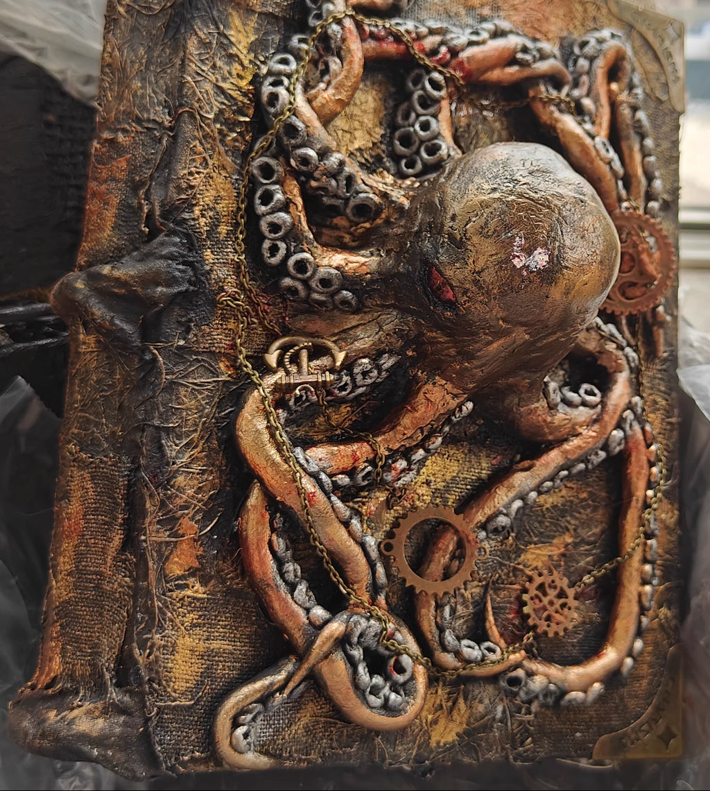 The Necronomicon Grimoire — Cthulhu Burned-Page Eldritch Relic - Awhisker