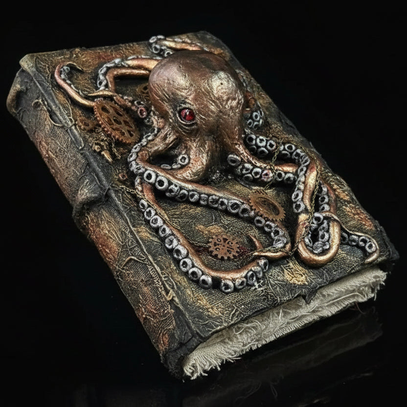 The Necronomicon Grimoire — Cthulhu Burned-Page Eldritch Relic - Awhisker