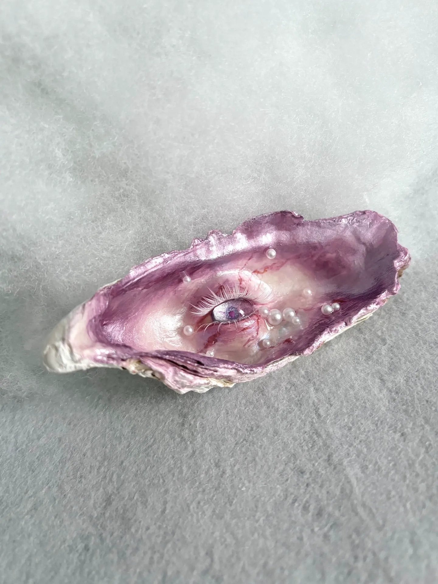 The Oyster Eye — Violet Dream Shell Ocular Relic - Awhisker