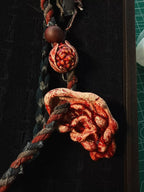 The Severed Auricle — Artisan-Sculpted Faux Ear Relic Necklace - Awhisker