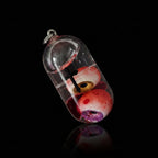 Twin Specimen — Dual Eyeball Capsule Pendant Necklace - Awhisker