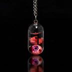 Twin Specimen — Dual Eyeball Capsule Pendant Necklace - Awhisker