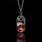 Twin Specimen — Dual Eyeball Capsule Pendant Necklace - Awhisker