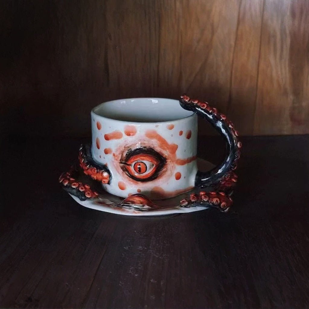 Cthulhu Style Handmade ceramic Cup Set - Awhisker