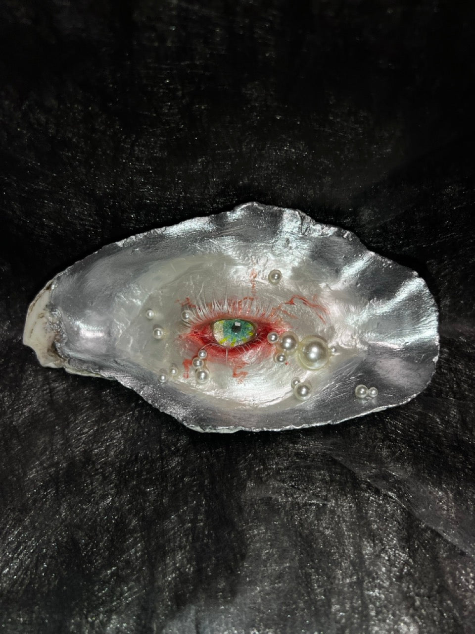 Oyster Shell - Eye of the Tide Handmande Artwork - Awhisker