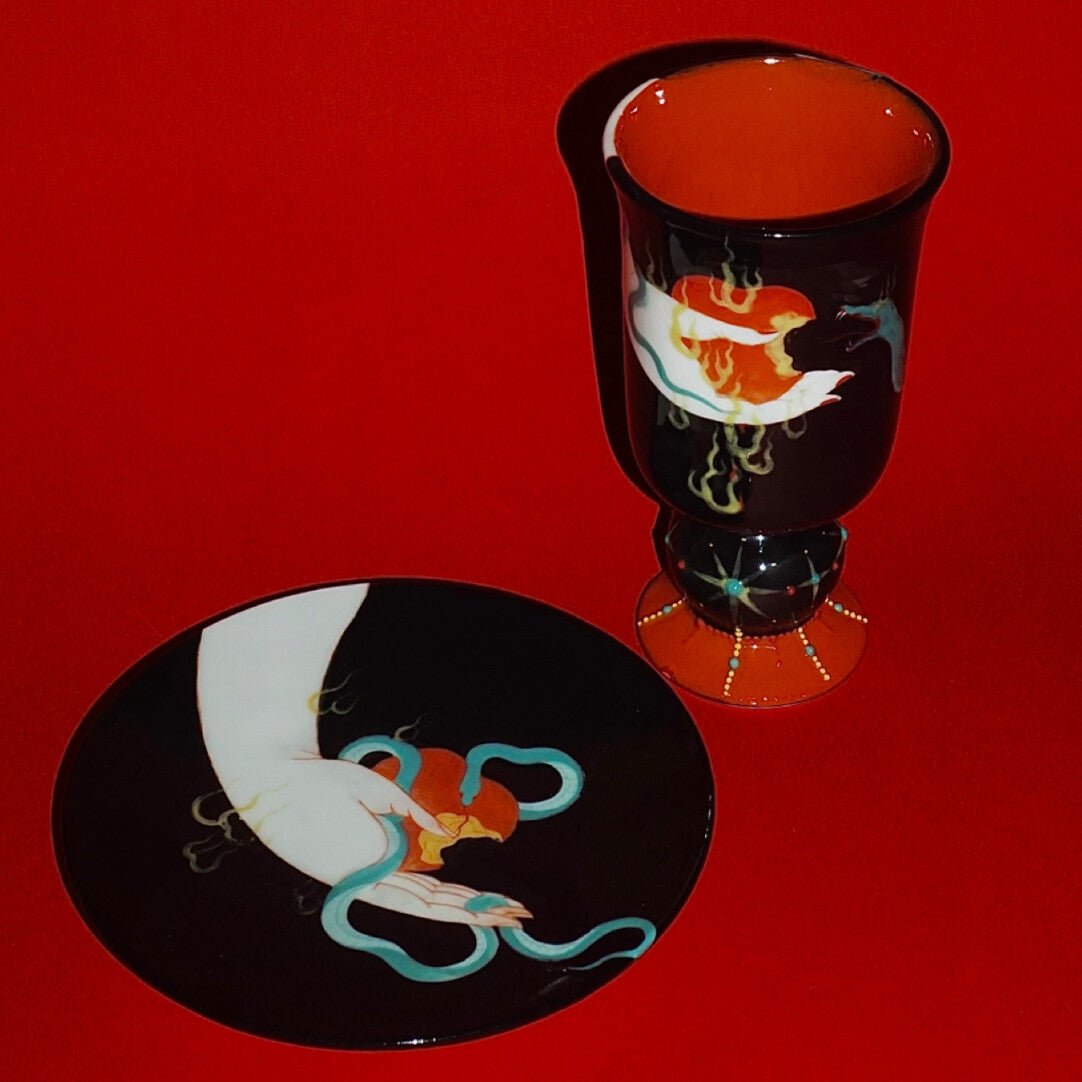 To Lilith - Ceramic Goblet Plate Handmade - Awhisker