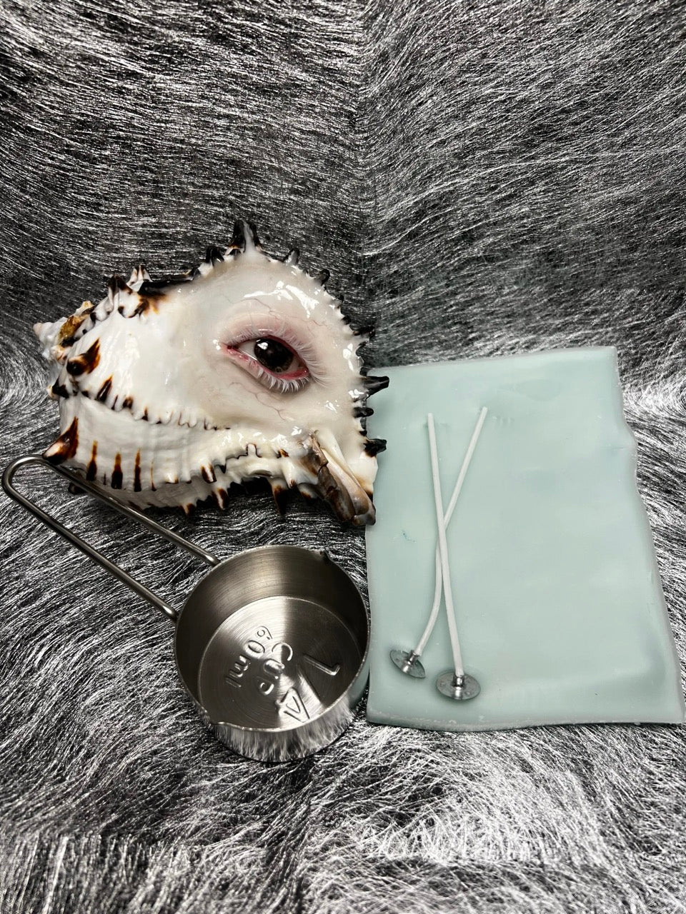 The Weeping Conch – Handmade Dark Art Candle Holder - Awhisker