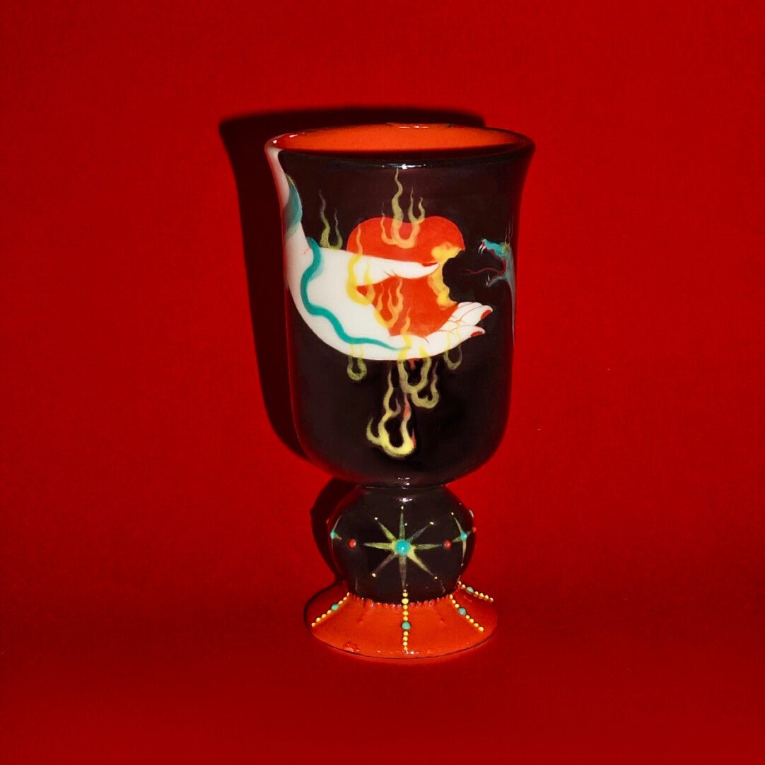 To Lilith - Ceramic Goblet Plate Handmade - Awhisker