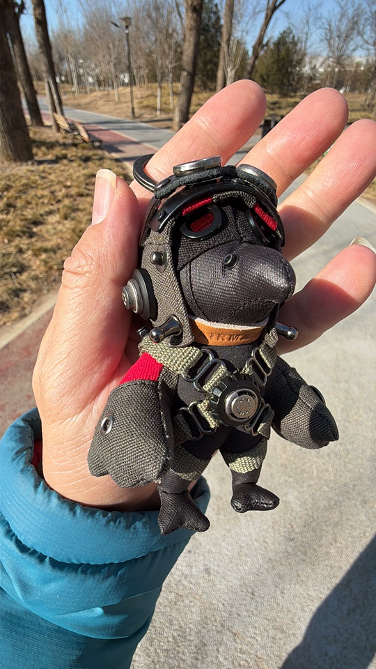 Handmade Bird Pilot Dark Version collection view — dark fantasy bird plush keychain series, gothic collectibles — Awhisker