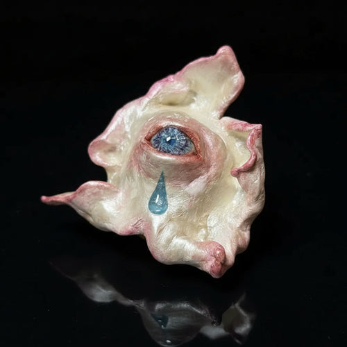 Abyssal Bloom — Hand-Sculpted Stone Clay Grotesque Vessel